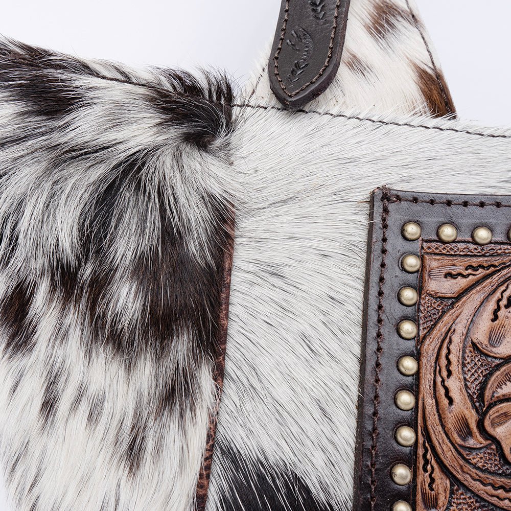 American Darling Hand Tooled Hair-On Genuine Leather