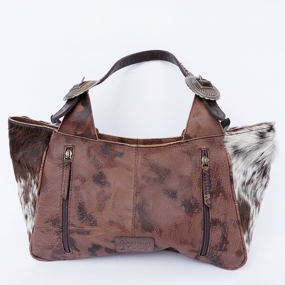American Darling Hand Tooled Hair-On Genuine Leather