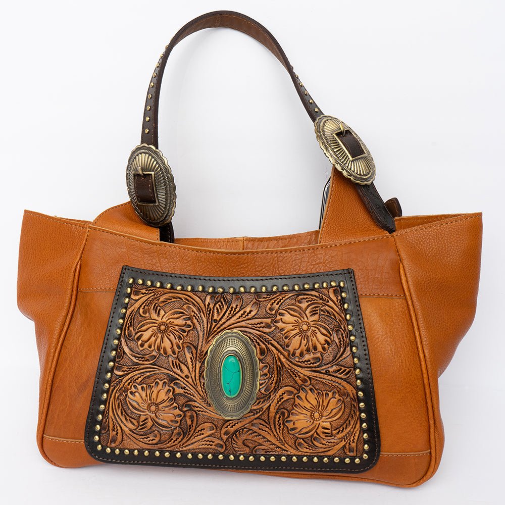 American Darling Hand Tooled Hair-On Genuine Leather