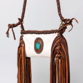 American Darling Small Cross body Bag Western Hair-On Cowhide Genuine Leather Handcrafted Purse with Fringes and Turquoise