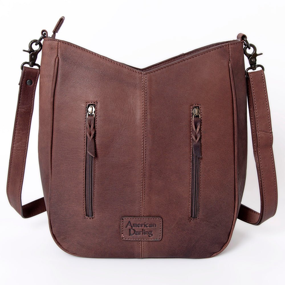 American Darling Hand Tooled Hair-On Genuine Leather