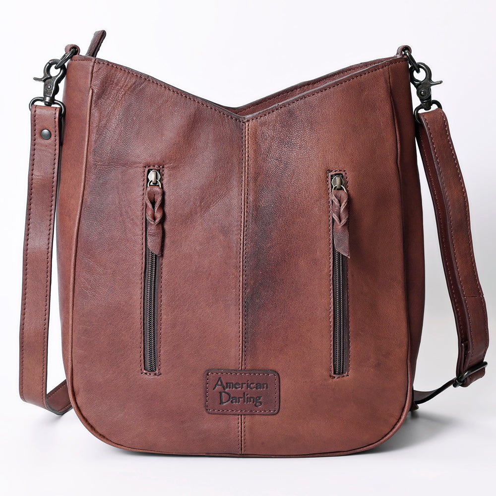 American Darling Hand Tooled Hair-On Genuine Leather