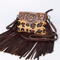 American Darling Small Crossbody Hand Tooled Hair-On Genuine Leather