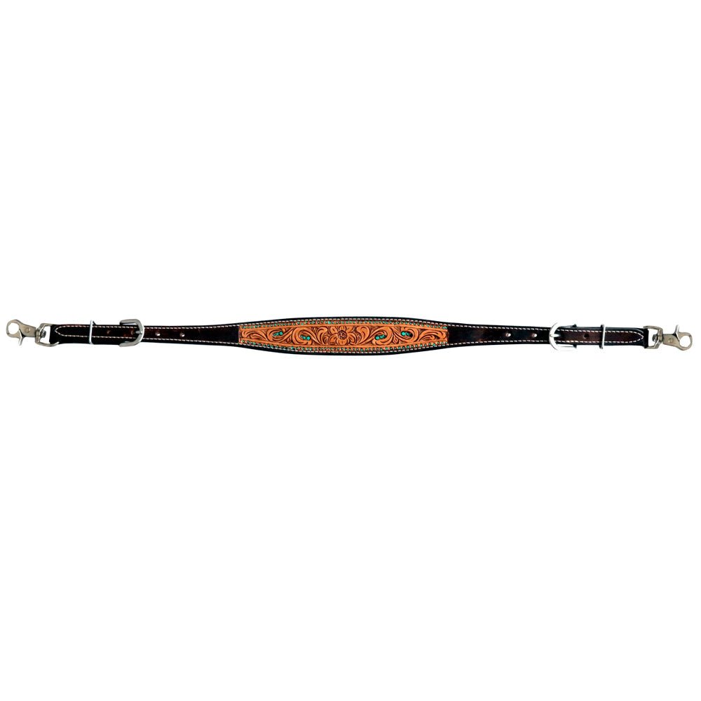 Bar H Equine Genuine Western American Leather Horse Premium Headstall & Breast Collar Set