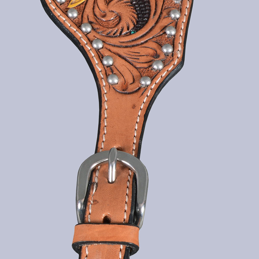 Bar H Equine Leather Spurs Straps for Adults Western Womens Spur Horse Riding Barrel Racing Show and Rodeo Strap Adult Women