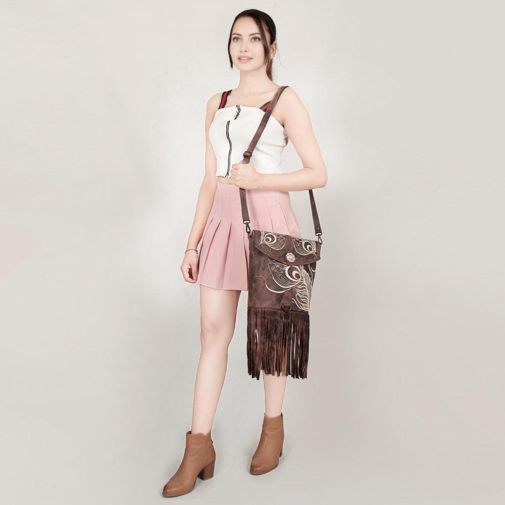 American Darling Genuine Leather Messenger Bag