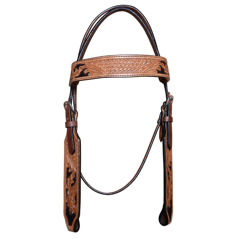 COMFYTACK by HILASON Western Horse Leather Headstall & Breast Collar Tan | Tack Set for Horses