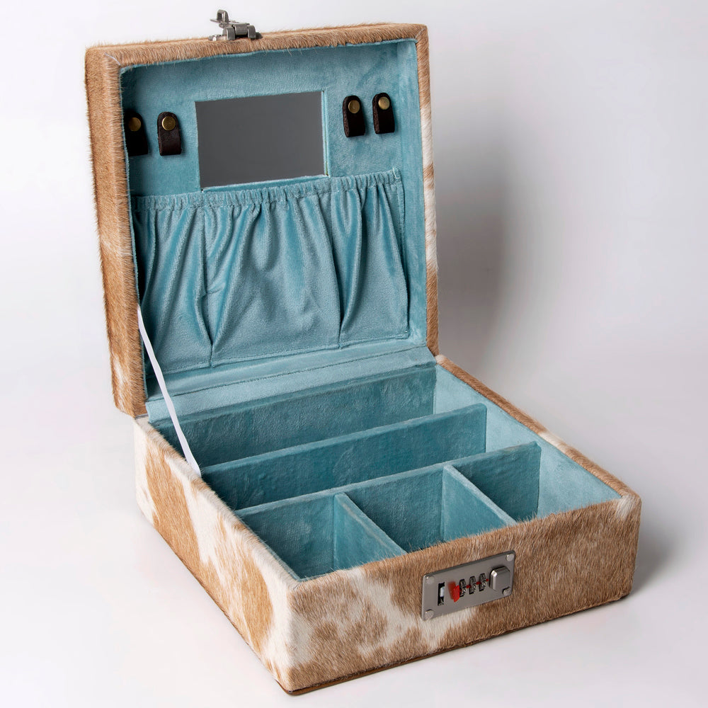 American Darling Hair-On Genuine Leather Jewelry Case