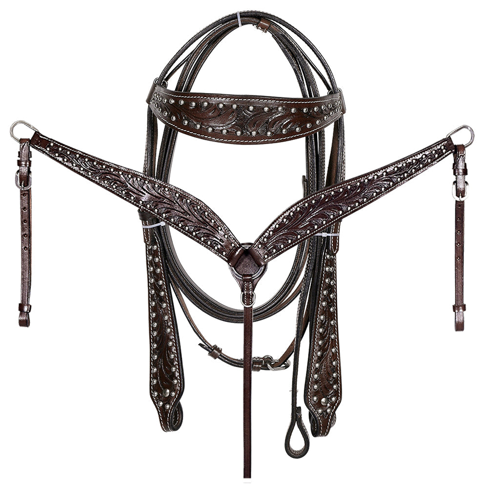 Western Horse Barrel Racing Trail Saddle Tack Set American Leather Comfytack