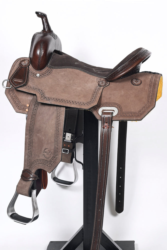 Comfytack Western Horse Barrel Racing Trail Saddle Tack Set American Leather