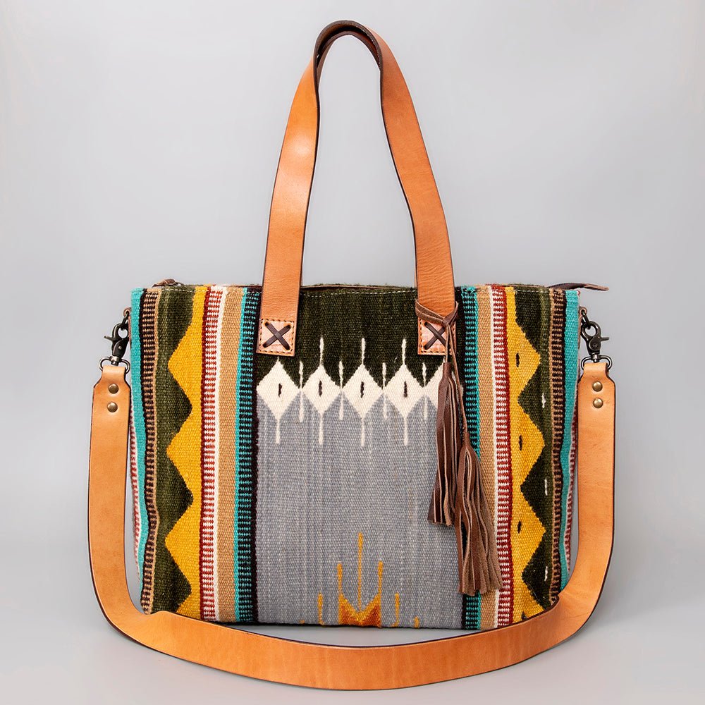 American Darling Tote Saddle Blanket Genuine Leather
