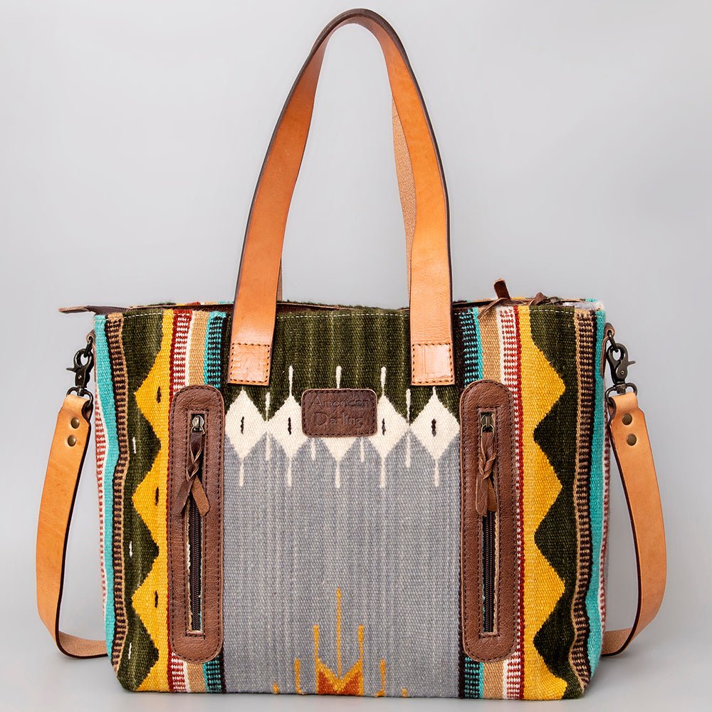 American Darling Tote Saddle Blanket Genuine Leather
