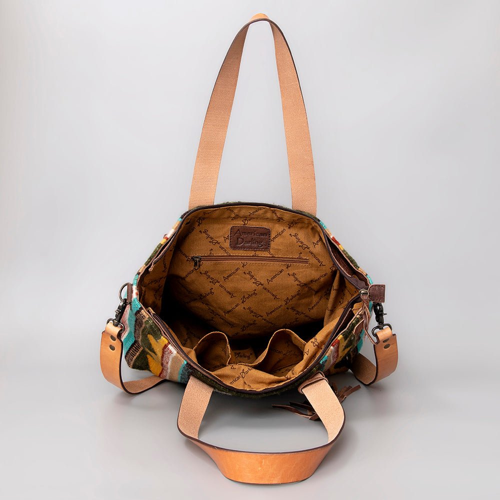 American Darling Tote Saddle Blanket Genuine Leather
