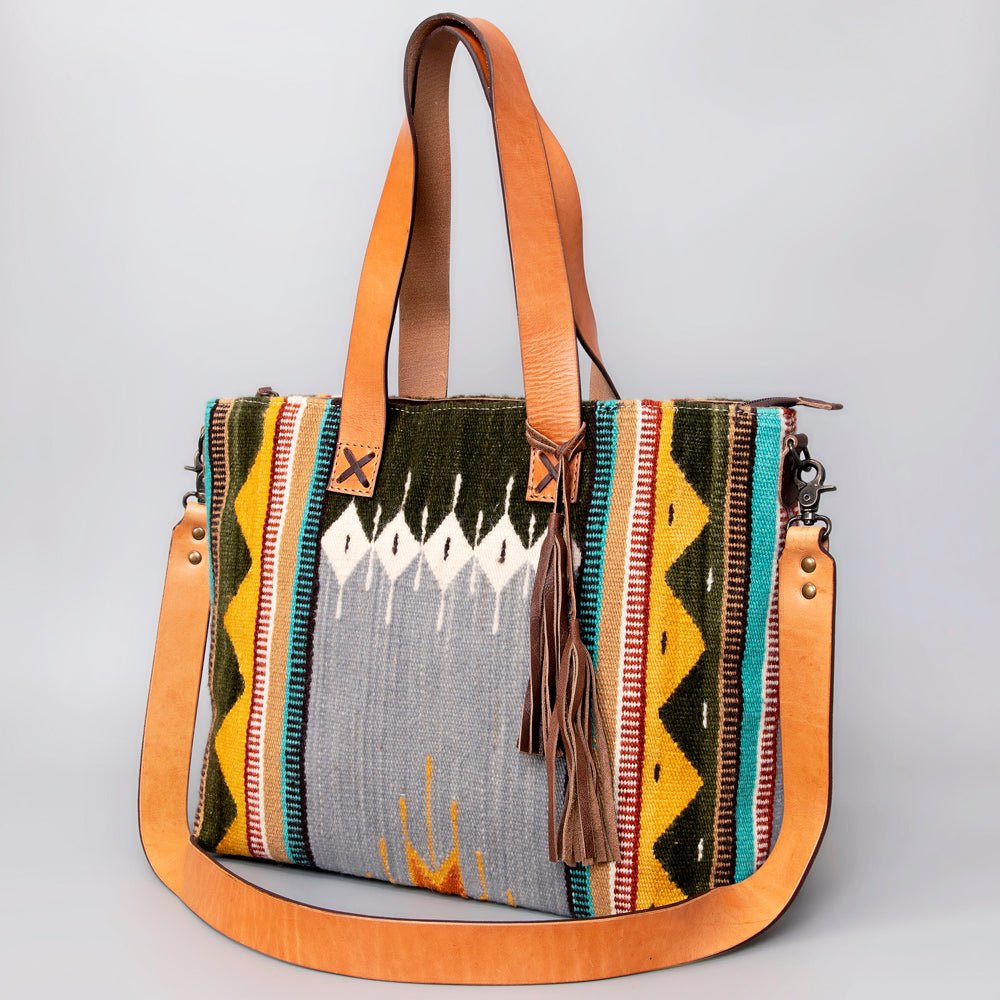 American Darling Tote Saddle Blanket Genuine Leather