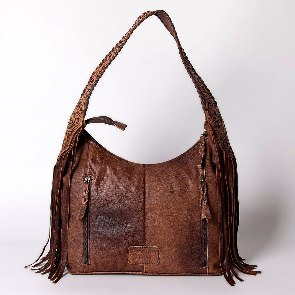 Hobo Hair On Saddle Blanket Genuine Leather Western Bag For Women