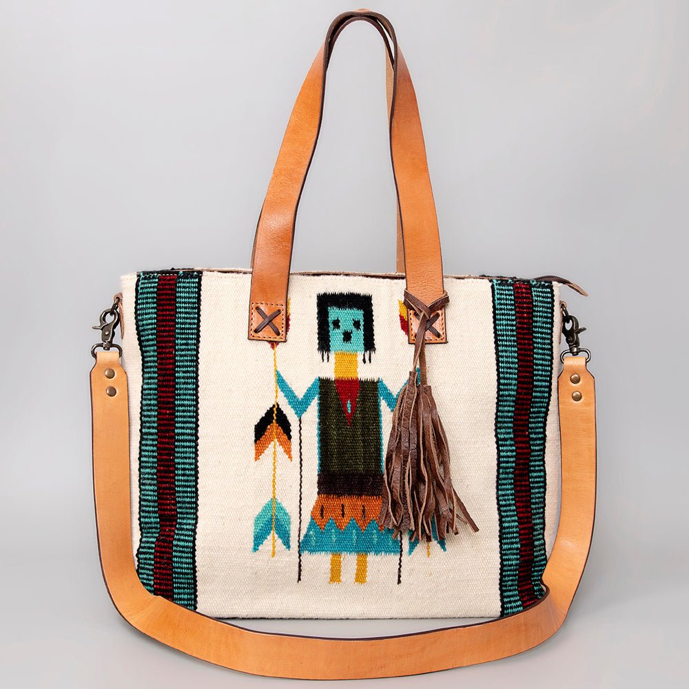 American Darling Tote Saddle Blanket Genuine Leather