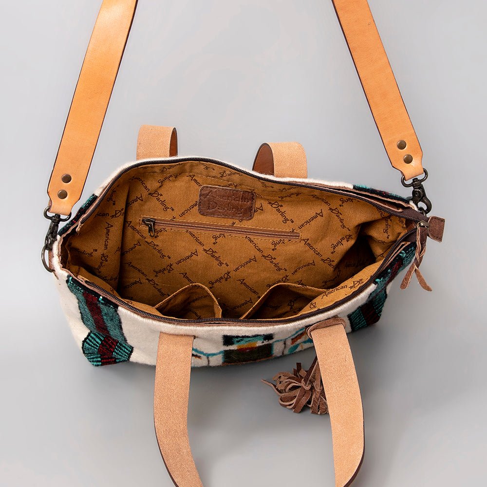 American Darling Tote Saddle Blanket Genuine Leather