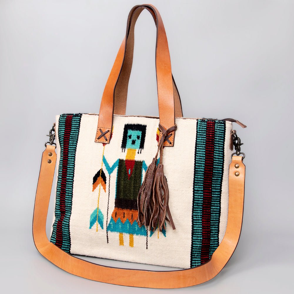 American Darling Tote Saddle Blanket Genuine Leather
