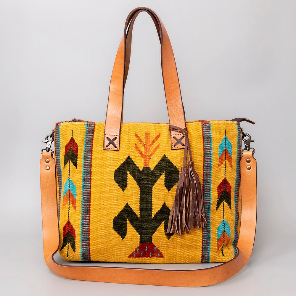 American Darling Tote Saddle Blanket Genuine Leather