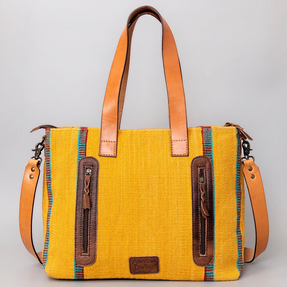 American Darling Tote Saddle Blanket Genuine Leather