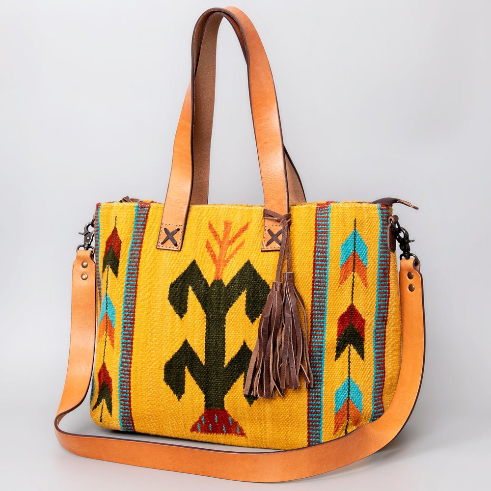 American Darling Tote Saddle Blanket Genuine Leather