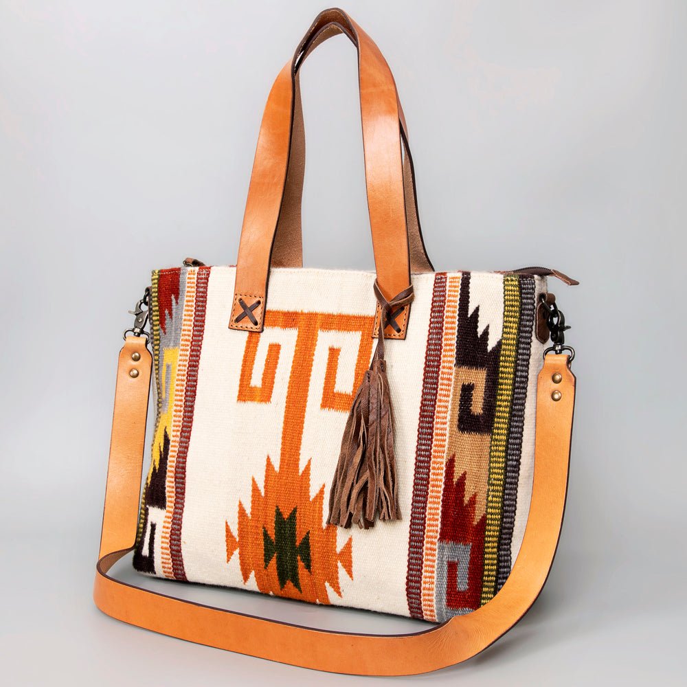 American Darling Tote Saddle Blanket Genuine Leather