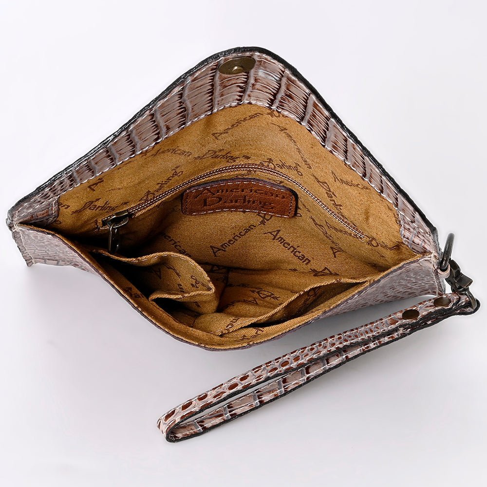 American Darling Crocodile Embossed Genuine Leather