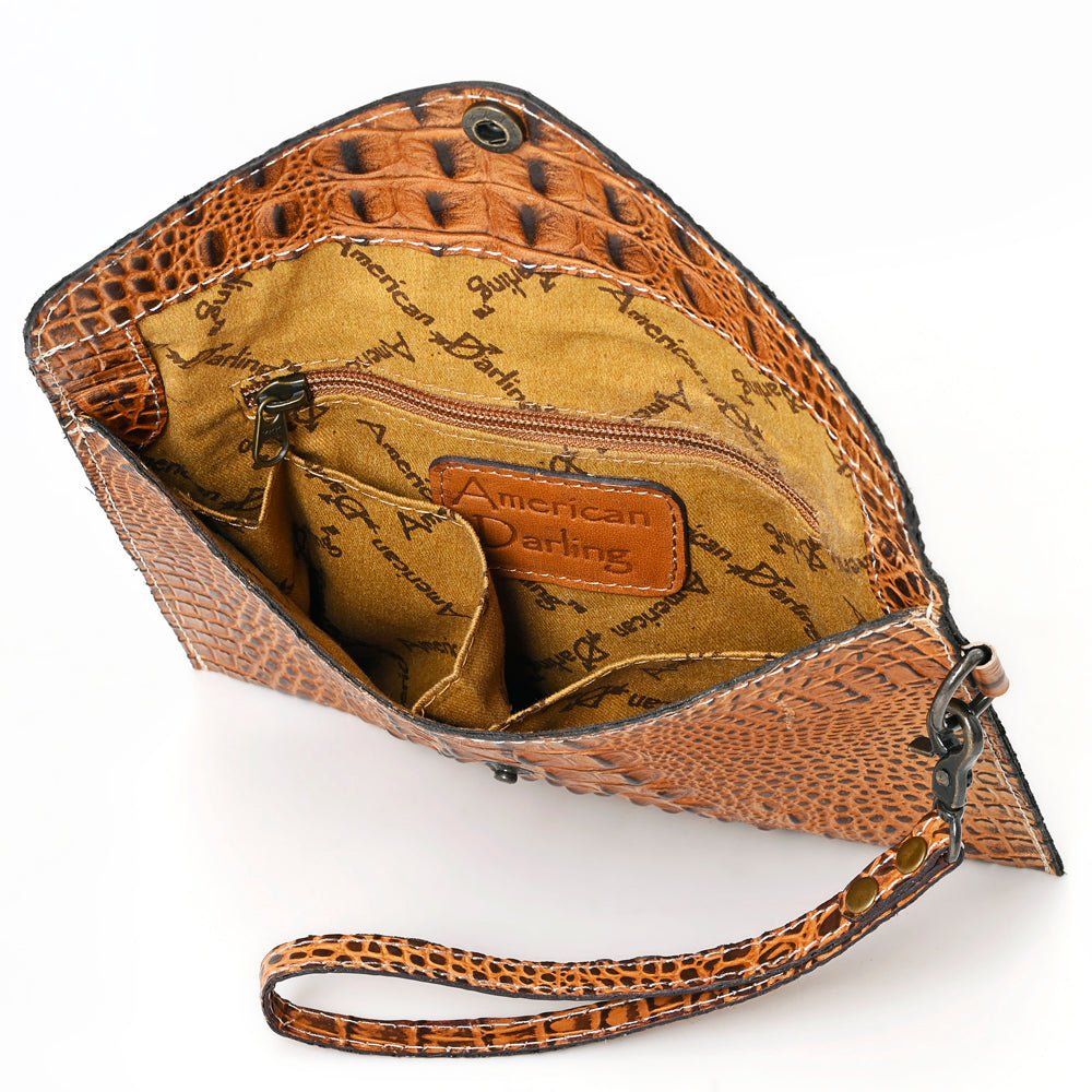 American Darling Crocodile Embossed Genuine Leather