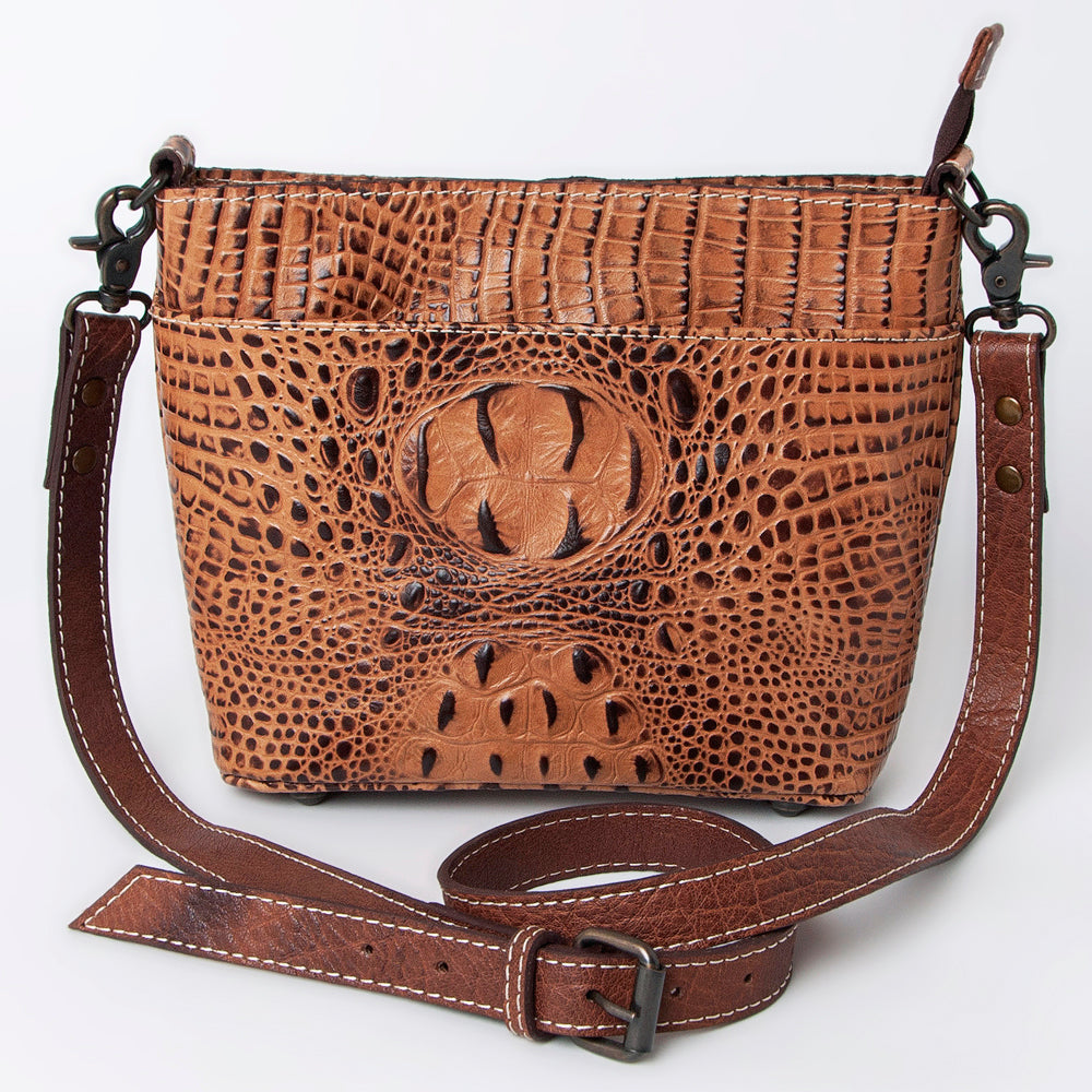 American Darling Crocodile Embossed Genuine Leather