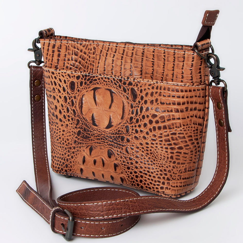 American Darling Crocodile Embossed Genuine Leather