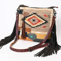 American Darling Saddle Blanket Genuine Leather Crossbody Bag
