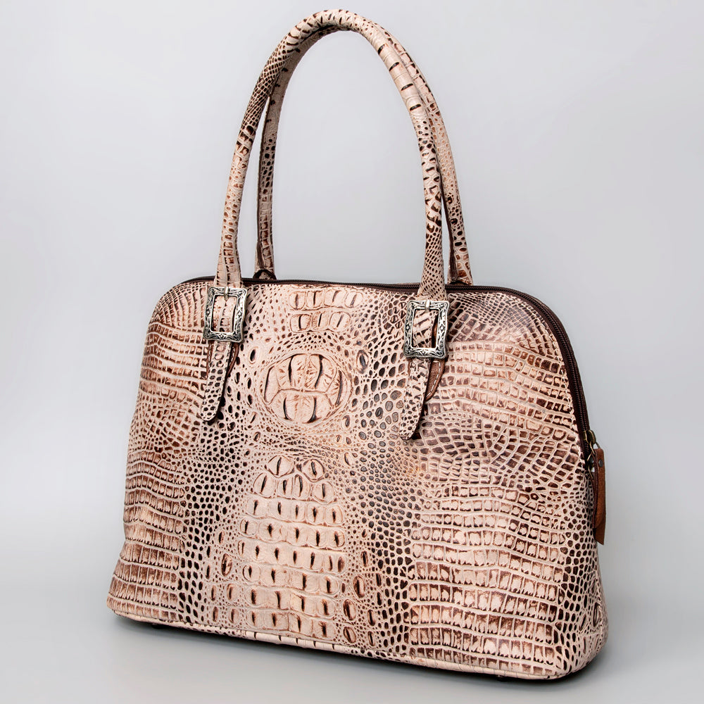 American Darling Crocodile Embossed Genuine Leather Bag