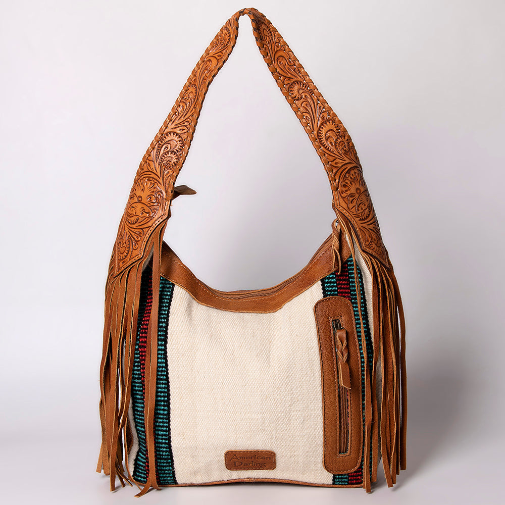 Hobo Hair On Saddle Blanket Genuine Leather Western Bag For Women