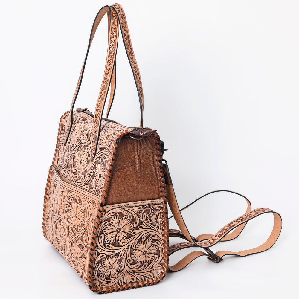American Darling Hand-Tooled Leather Backpack