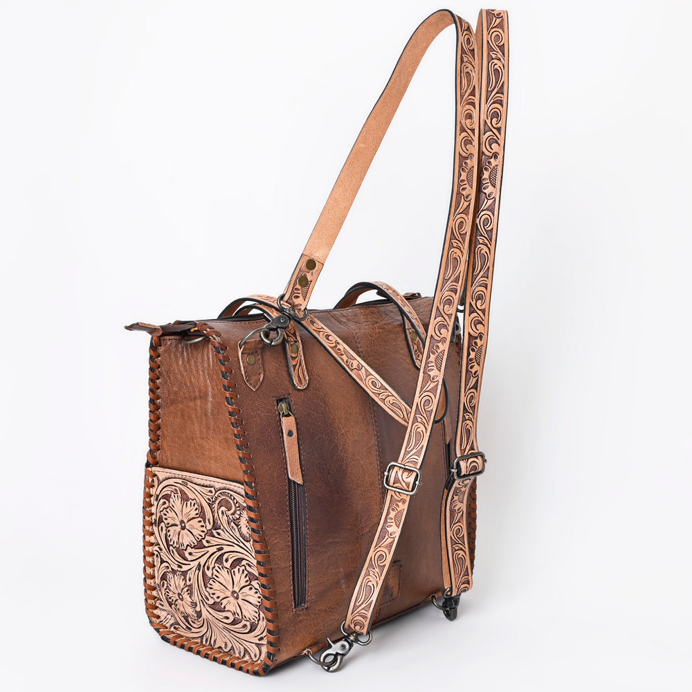 American Darling Hand-Tooled Leather Backpack