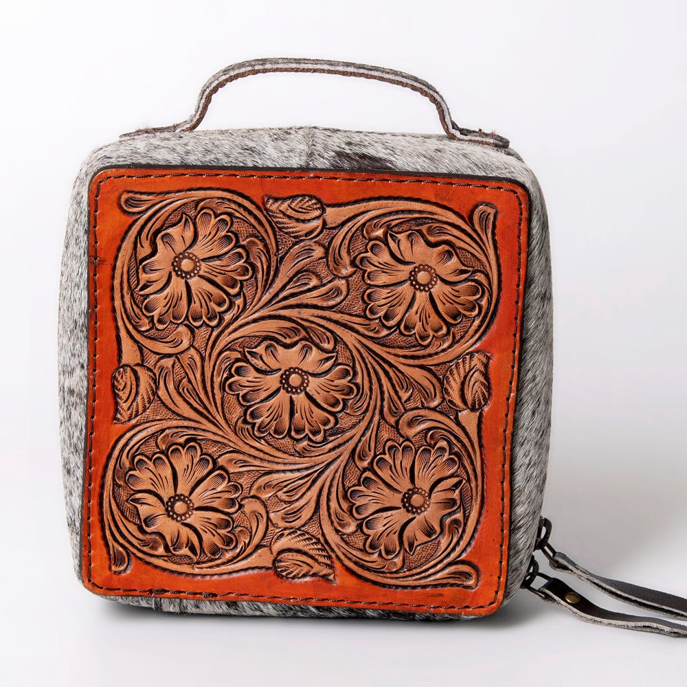 American Darling Hand Tooled Hair-On Genuine Leather