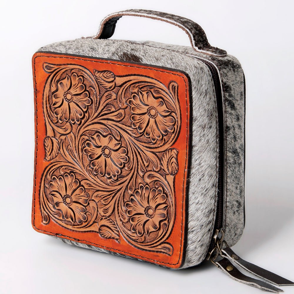 American Darling Hand Tooled Hair-On Genuine Leather
