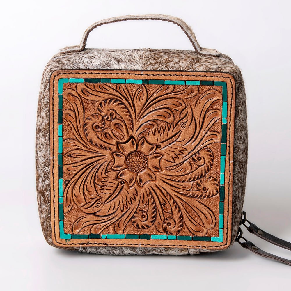 American Darling Hand Tooled Hair-On Genuine Leather