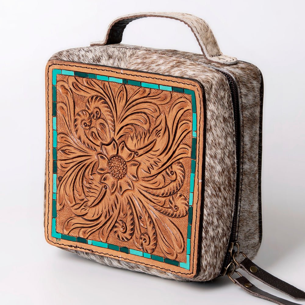 American Darling Hand Tooled Hair-On Genuine Leather