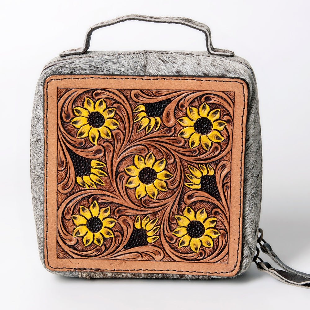 American Darling Hand Tooled Hair-On Genuine Leather