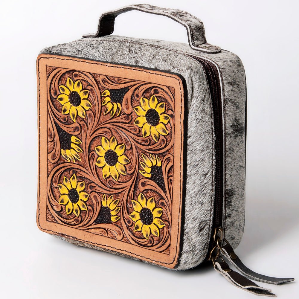 American Darling Hand Tooled Hair-On Genuine Leather