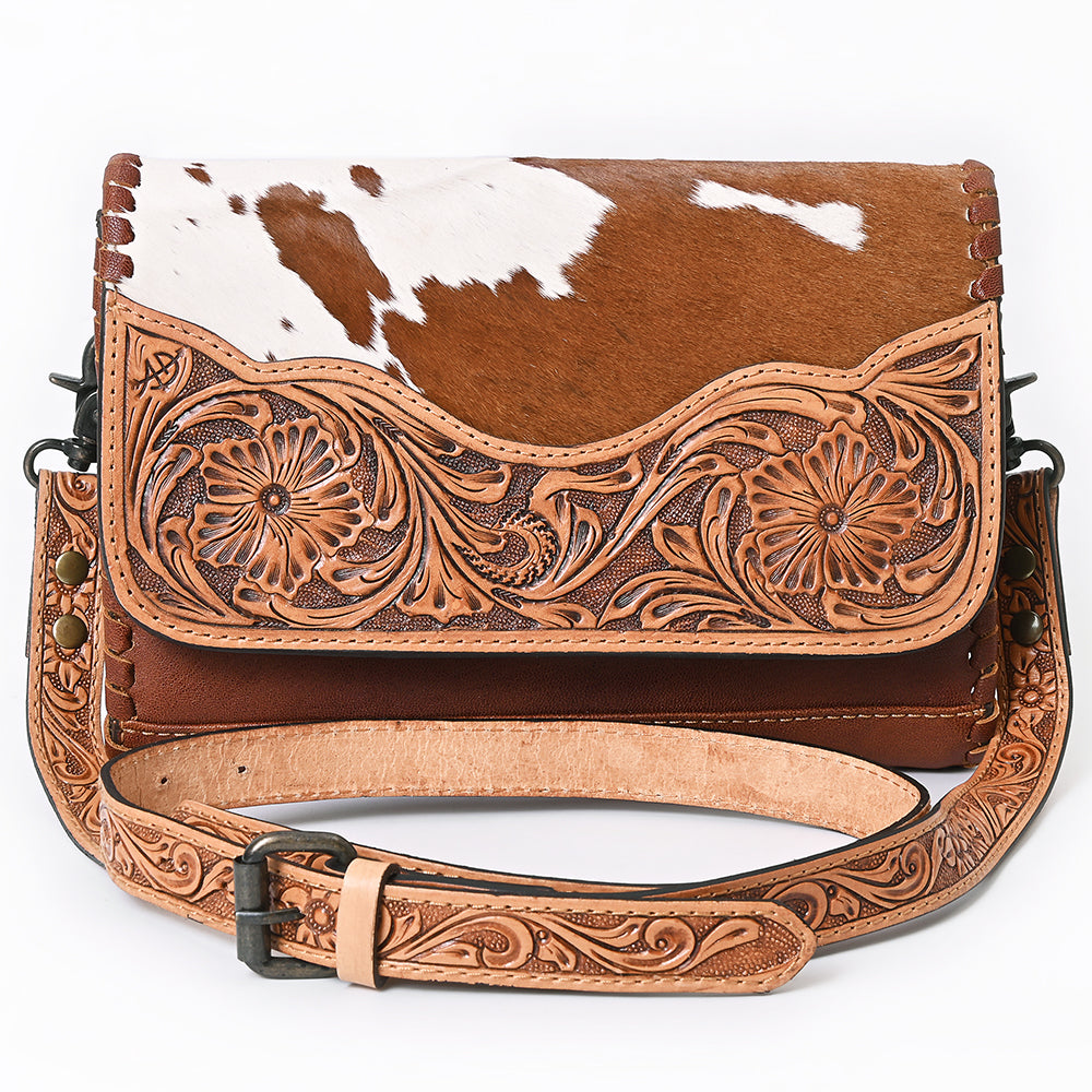 American Darling Hand-Tooled Hair-On Leather Wallet