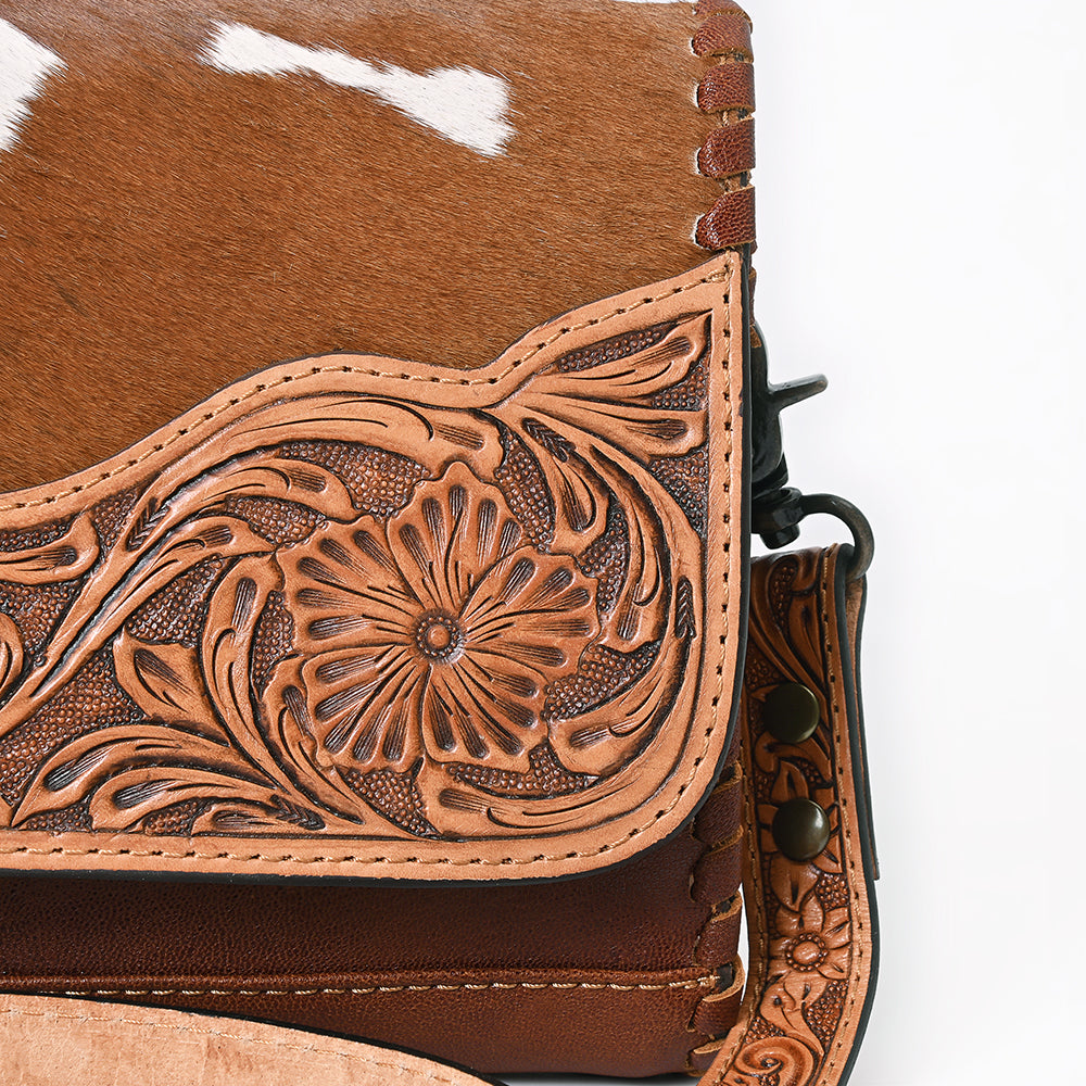 American Darling Hand-Tooled Hair-On Leather Wallet