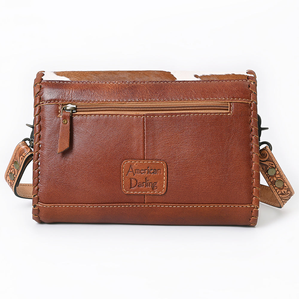 American Darling Hand-Tooled Hair-On Leather Wallet