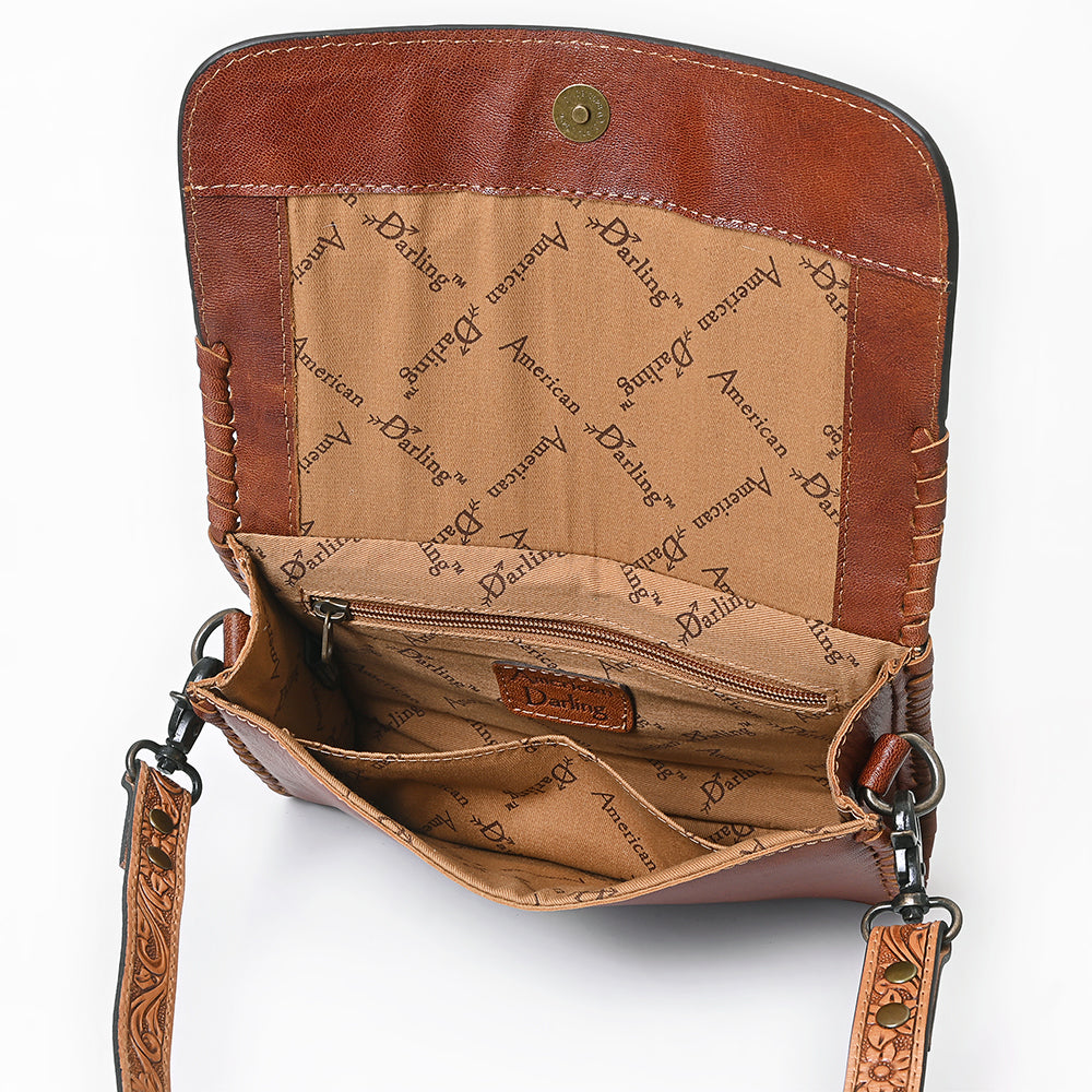 American Darling Hand-Tooled Hair-On Leather Wallet