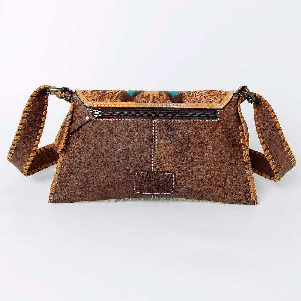 American Darling Hand-Tooled Hair-On Leather Wallet
