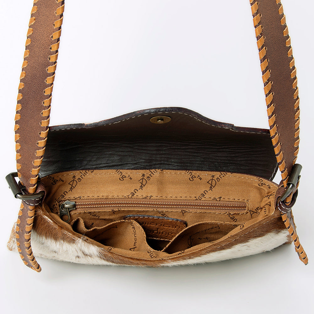 American Darling Hand-Tooled Hair-On Leather Wallet