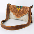 American Darling Hand-Tooled Hair-On Leather Wallet