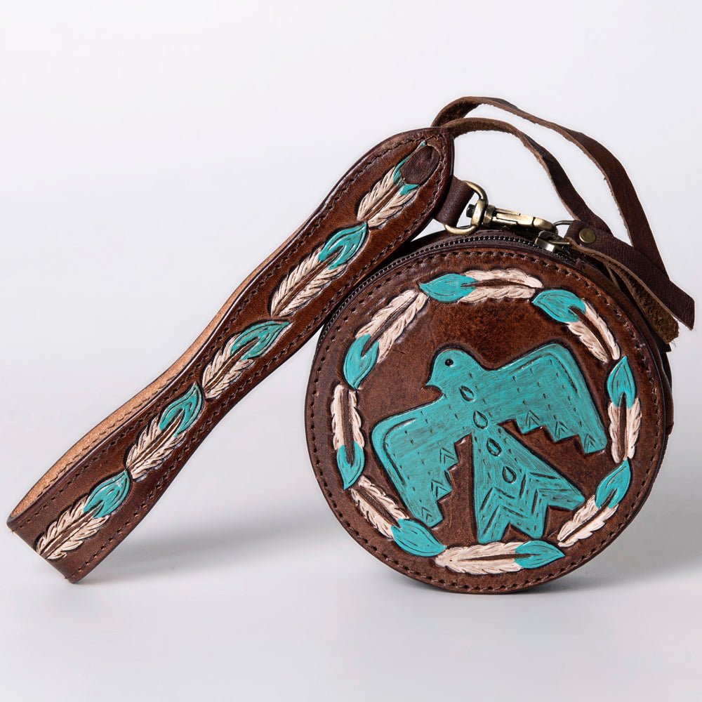 American Darling Canteen Hand Tooled Genuine Leather