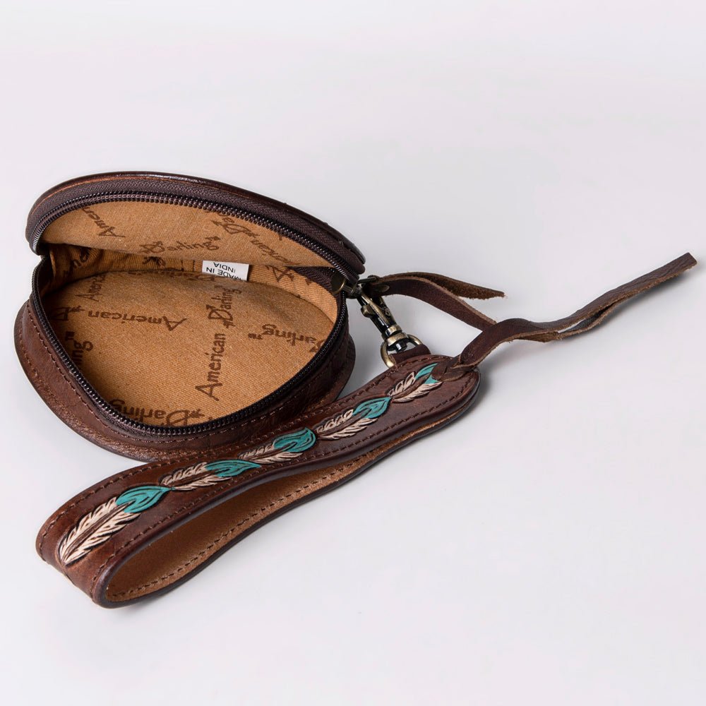 American Darling Canteen Hand Tooled Genuine Leather